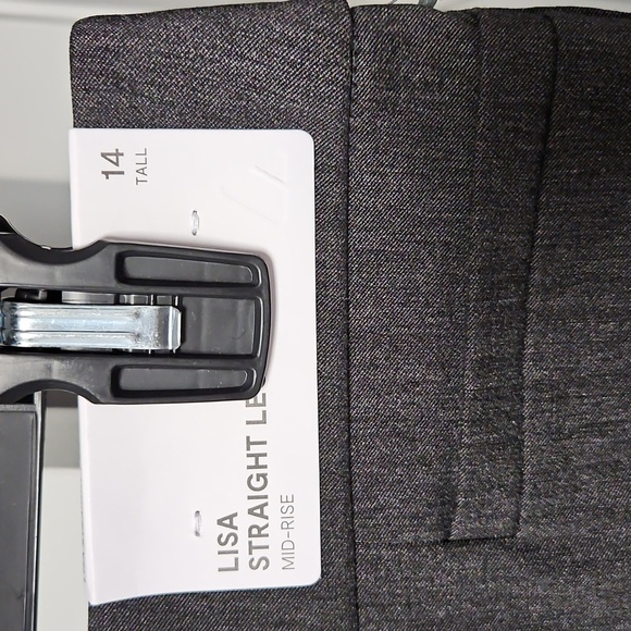 Liz Claiborne Skinny Pants - Dark Gray Size 14 Tall - Picture 3 of 4